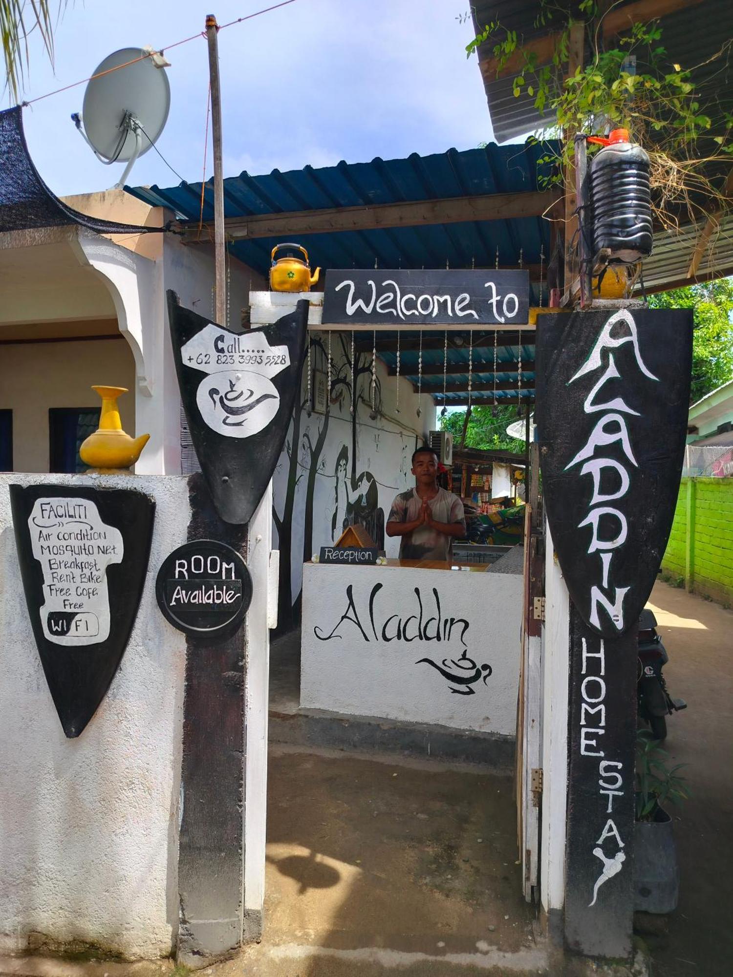 Aladdin Homestay Gili Air Exterior foto
